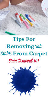 tips for removing ink stain on carpet