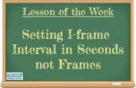 i frame interval in seconds not frames