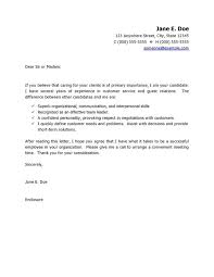 Customer Service Cover Letter Template Cover Letter