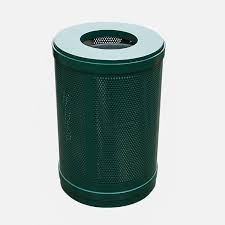 Outdoor Park Steel Metal Mesh Trash Bins