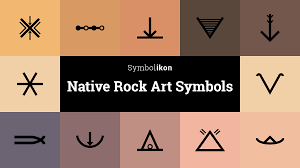 native rock art symbols native rock