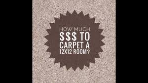 the cost to install carpet in one room