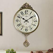 1pc Western Wall Clock Simple Retro