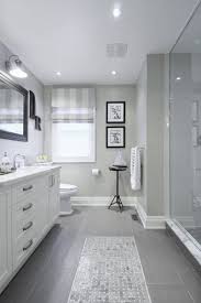 gray tile bathroom