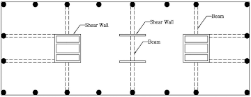 beams framing into shear walls