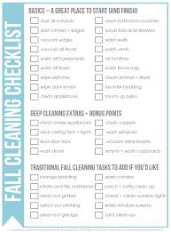 Free Fall Cleaning Checklist Clean Mama