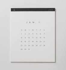 13 Modern Wall Calendars To Get You Organized For 2017 Contemporist