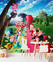 Tea Party Wall Mural Alice In