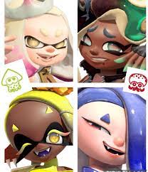 I might just be a noob, but I just realized Inklings “eyeliner” goes across  the nose, and Octolings don't : r/splatoon