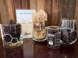 Science Themed Bar Glassware Set With