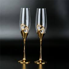 200ml Crystal Champagne Glasses Couple