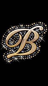 gold diamond letter b wallpaper