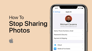 stop sharing photos between devices