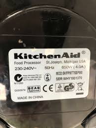 kitchenaid black food processor