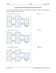 Transforming Literal Equations With