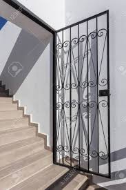 Ideal para corte de tubos. Modern Metal Inox Steel Doors Gates Decorated With A Beautiful Design And Ornament Stock Photo Picture And Royalty Free Image Image 146409753