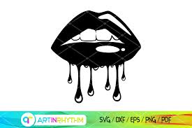 dripping lips svg women lips svg lips