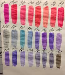 Goldwell Elumen Dyes Formulation Color Chart 02 Pink