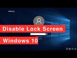 disable lock screen on windows 10
