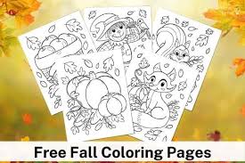 free printable fall coloring pages for