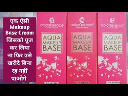 coloressence aqua makeup base cream