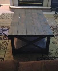 Rustic X Coffee Table And End Tables