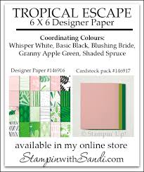 Stampin Up Tropical Chic Card Making And Paper Crafting