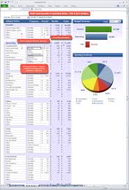 Budget Spreadsheet Excel Calculator Worksheet Kendi