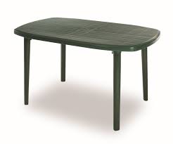 Table Oval 6 Seater 140cm Green