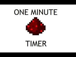 1 Minute Pulse Timer Minecraft Tutorial Youtube