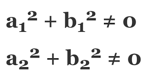 pair of linear equations in two variables