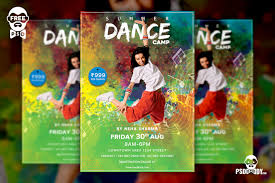 dance c flyer free psd template