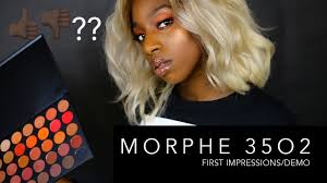 morphe 35o2 palette first impression on
