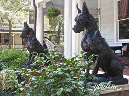 Great Dane Bronze Dog Statue Youfine