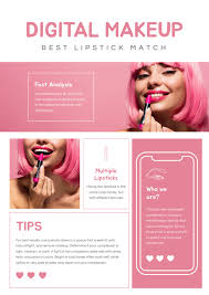 adver for digital makeup app