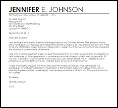 Use formal language and try your best to be polite. Cna Resignation Letter Example Letter Samples Templates