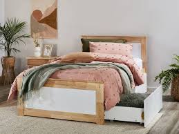 coco king single bed hardwood bed frame