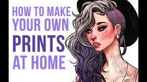 how to print your own art prints at
