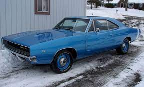 Bright Blue 1968 Chrysler Dodge Charger