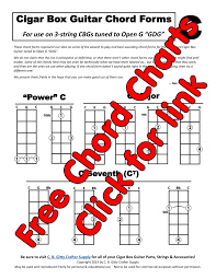 3 String Chord Chart Free Download Slide Guitar