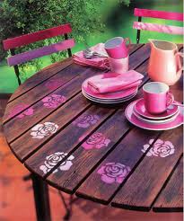 Dzine Craft Ideas Paint A Wood Table