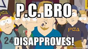 P.C. Bro Disapproves! - brah southpark pc principal | Meme Generator via Relatably.com