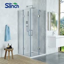 Clear Glass Corner Shower Doors With