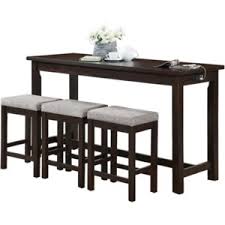 Table seats up to 4. Homelegance Connected Collection 4 Piece Pack Counter Height Set Lindy S Furniture Company Pub Table And Stool Sets