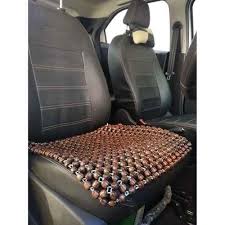 Coffee Pure Wooden Beads Seat Cover