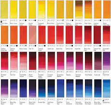 artists oil paint colour chart