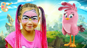 angry birds stella face paint we love