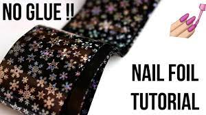 tutorial nail foil without glue