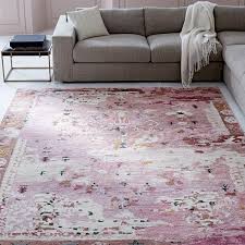 pink persian style rug