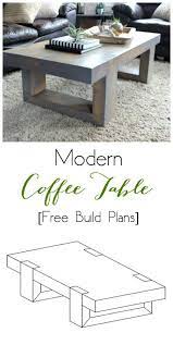 Modern Coffee Table Build Plans